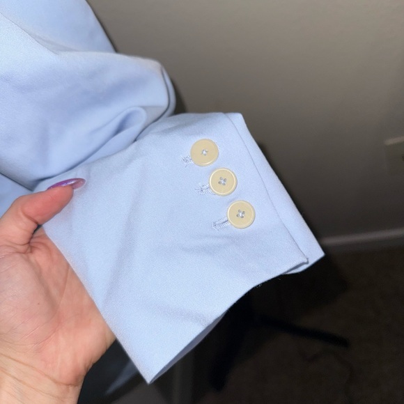 Mango Soft Blue Women's Blazer- Size 8 - Picture 7 of 12